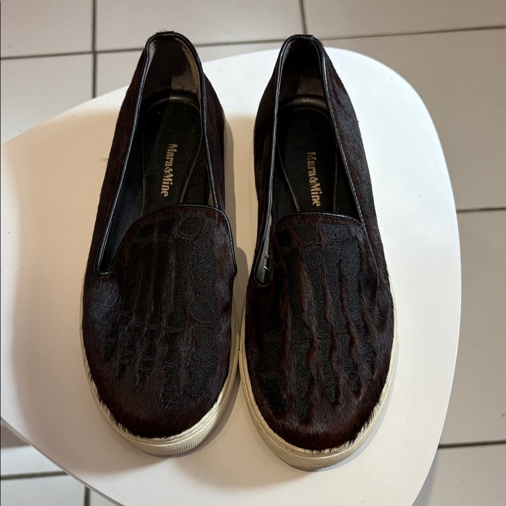 Mara & Mine Skeleton Slip On Shoes